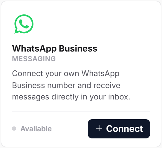 LimeDesk WhatsApp Business integration — available