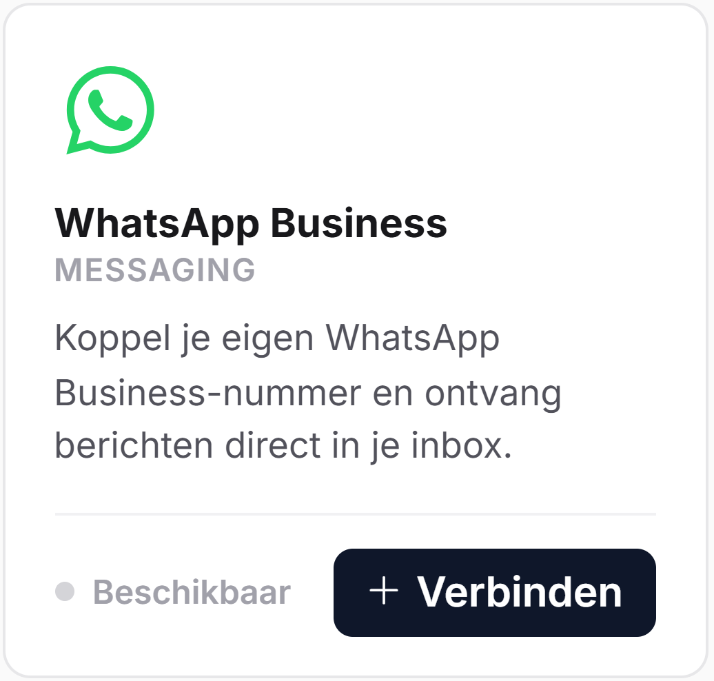 LimeDesk integratie WhatsApp Business — beschikbaar